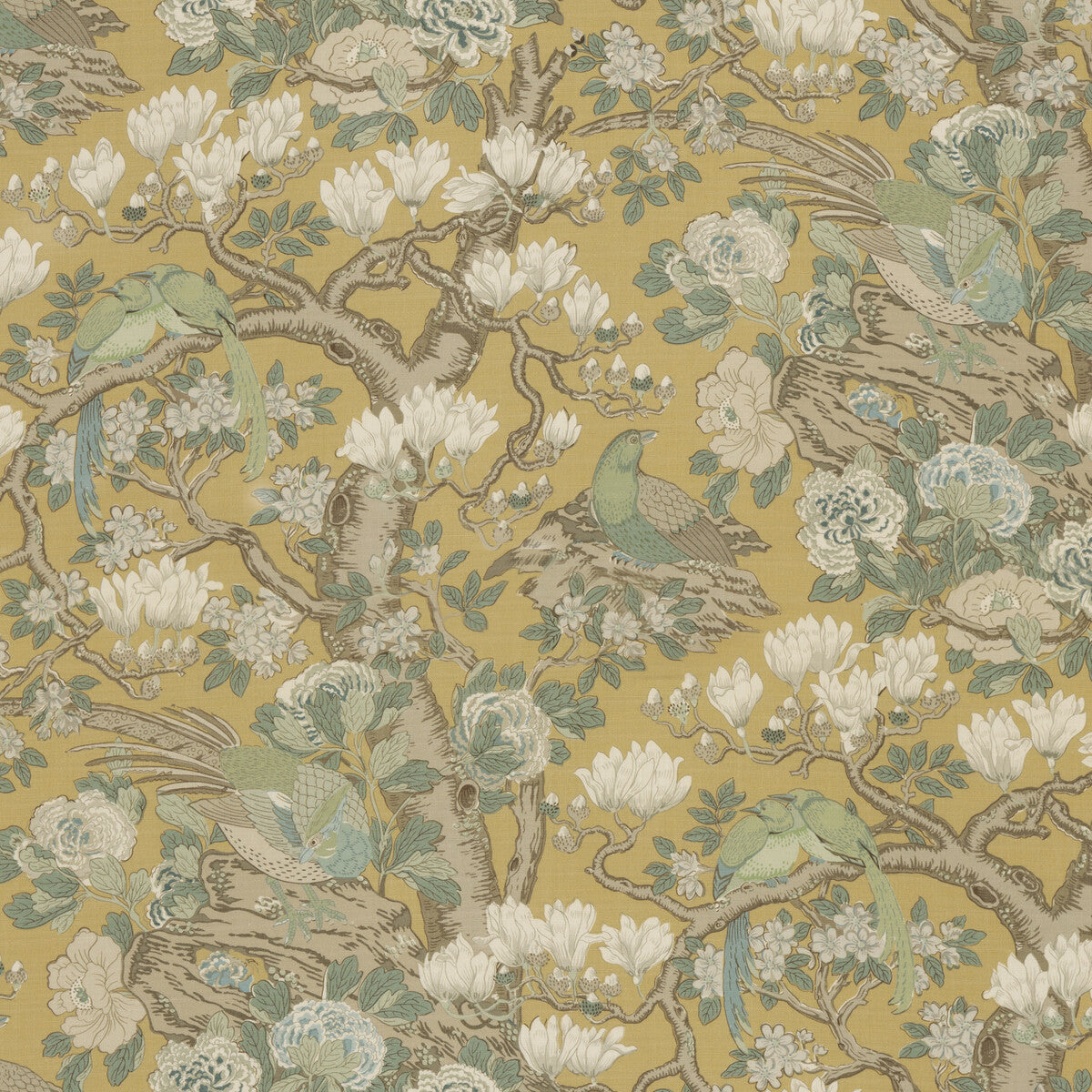 BP10773-4 ROCKBIRD SIGNATURE OCHRE G P & J BAKER Fabrics Drapery Upholstery