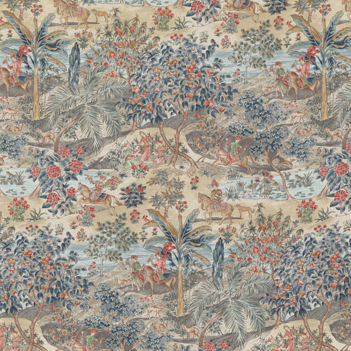 BP10833-1 RAMAYANA RED/BLUE G P & J BAKER Fabrics Drapery Upholstery