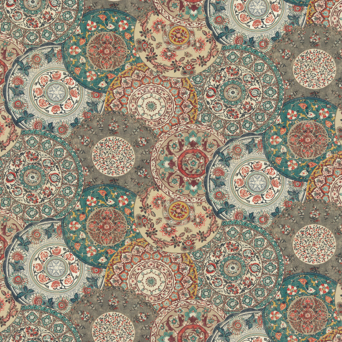 BP10856-3 IMARI TEAL G P & J BAKER Fabrics Drapery Upholstery