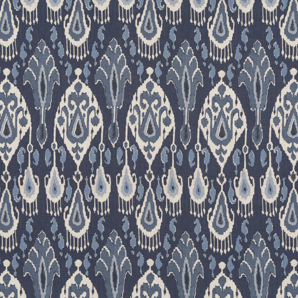 BP10939-1 IKAT BOKHARA LINEN INDIGO G P & J BAKER Fabrics Drapery Upholstery