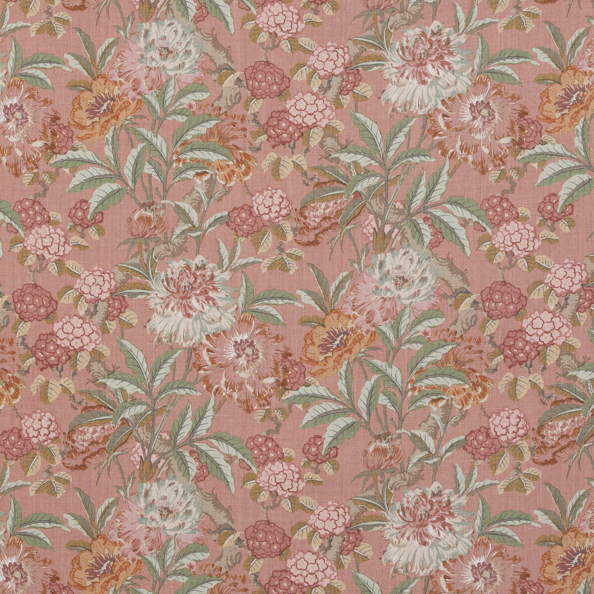 BP10950-2 SUMMER PEONY RED G P & J BAKER Fabrics Drapery Upholstery