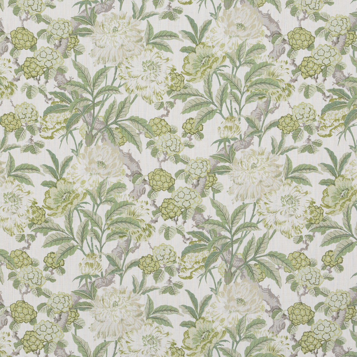 BP10950-3 SUMMER PEONY GREEN G P & J BAKER Fabrics Drapery Upholstery