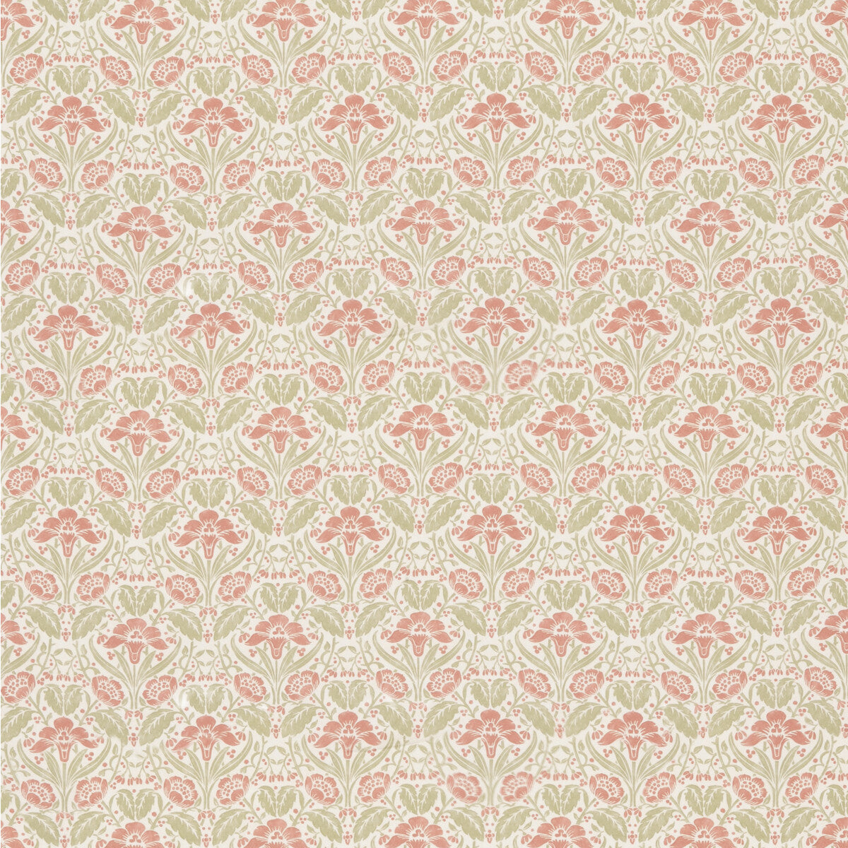BP10968-1 IRIS MEADOW COTTON PINK/GREEN G P & J BAKER Fabrics Drapery Upholstery