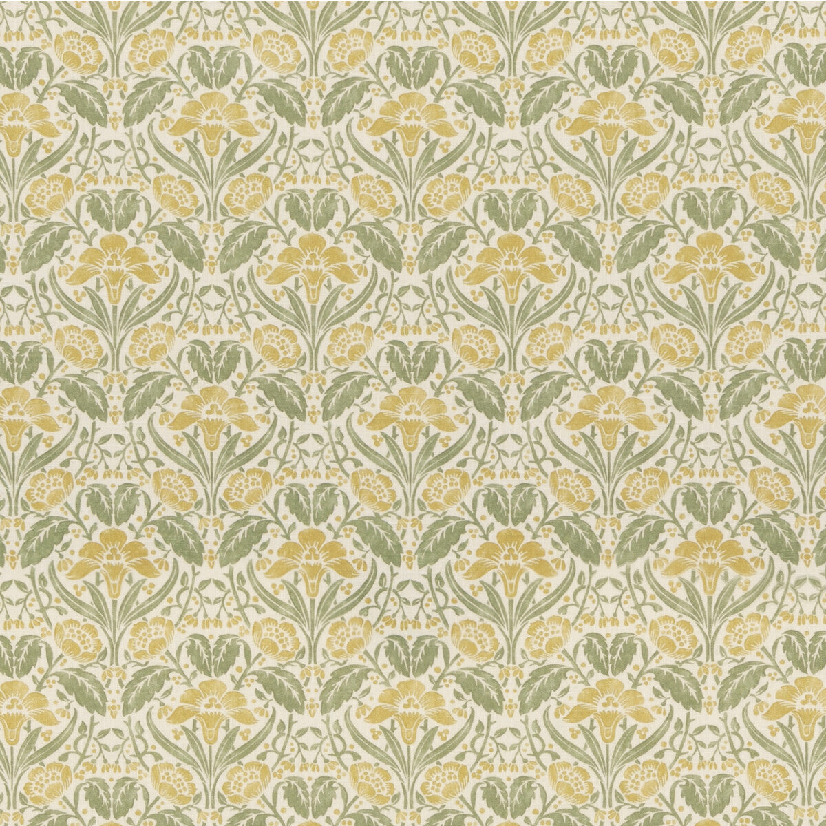 BP10979-2 IRIS MEADOW YELLOW/GREEN G P & J BAKER Fabrics Drapery Upholstery
