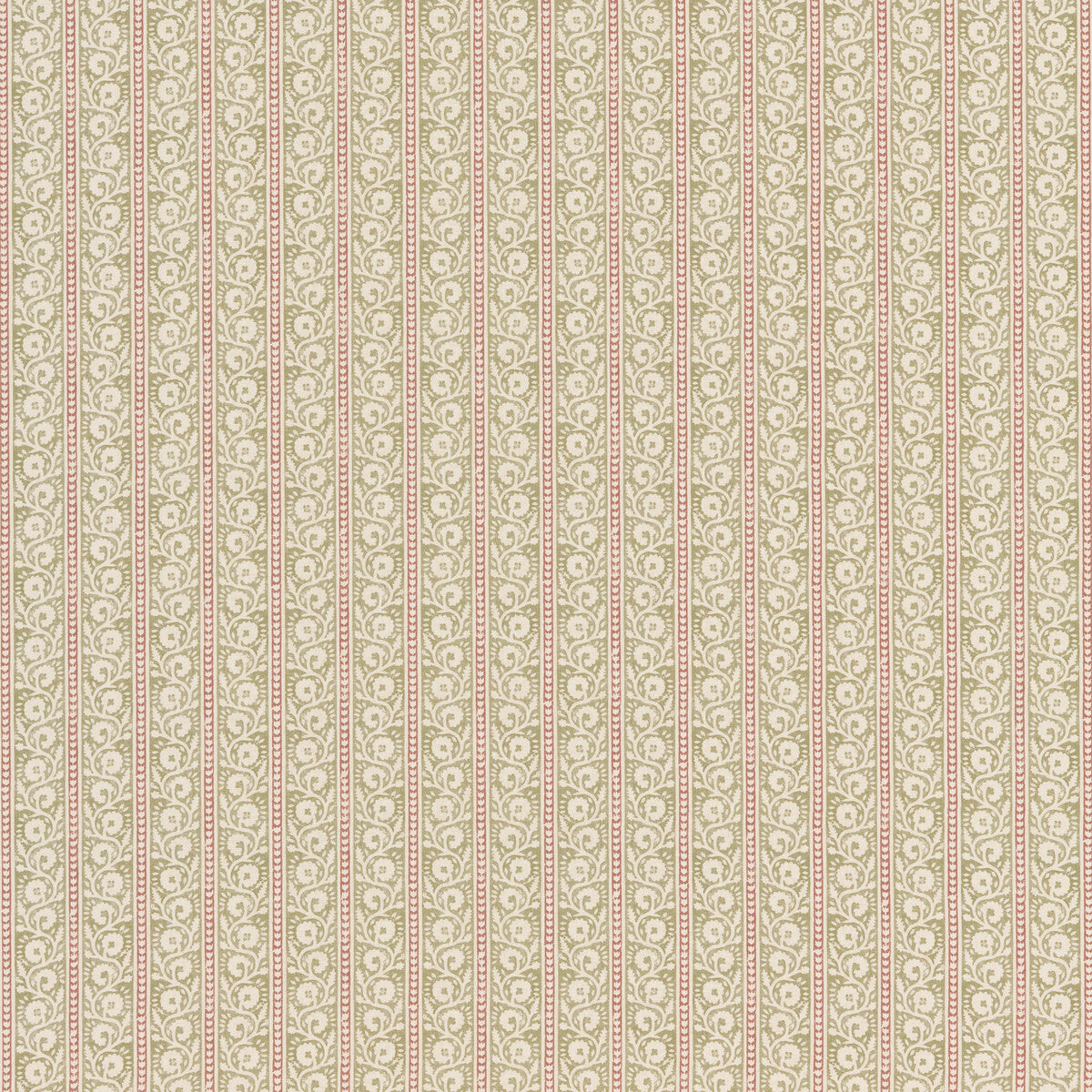 BP10999-6 BIBURY GREEN/RED G P & J BAKER Fabrics Drapery Upholstery