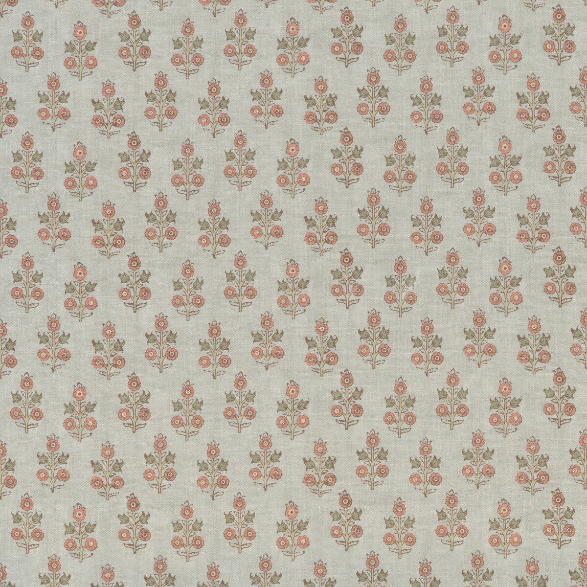 BP11003-7 POPPY SPRIG AQUA/BLUSH G P & J BAKER Fabrics Drapery Upholstery