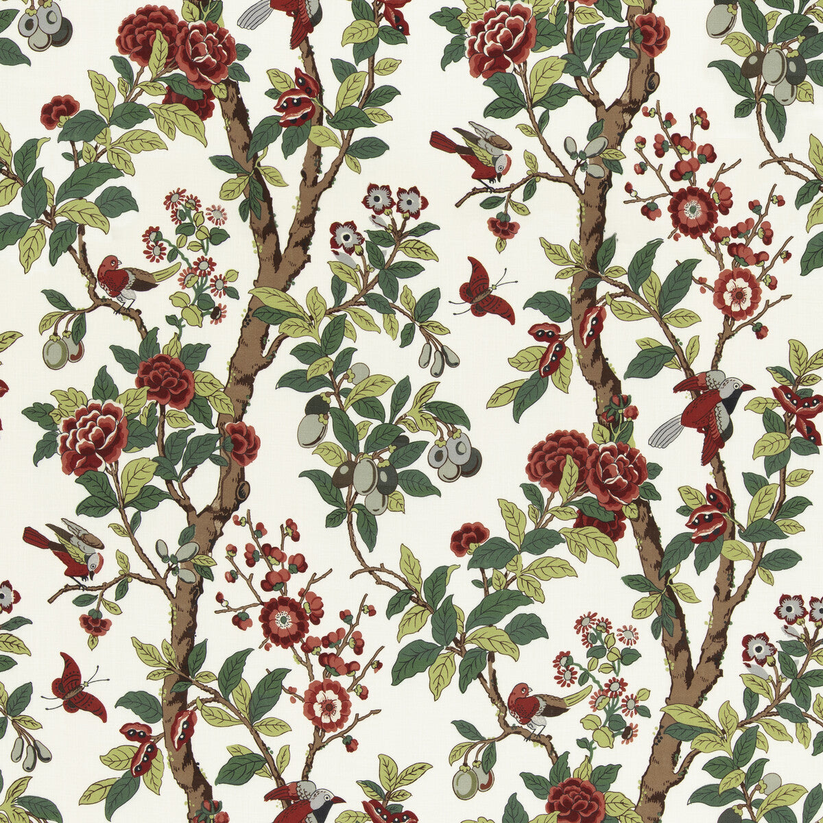 BP11072-1 ELDON DOCUMENT RED/GREEN G P & J BAKER Fabrics Drapery Upholstery