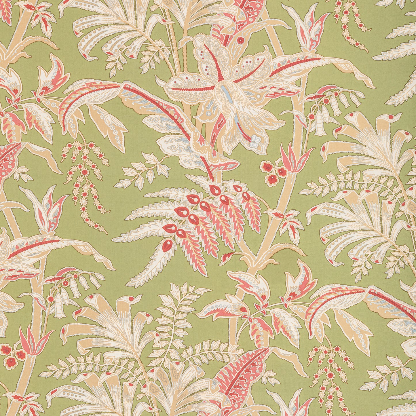 BR-79121-317 SEYCHELLES COTTON PRINT LEAF BRUNSCHWIG & FILS