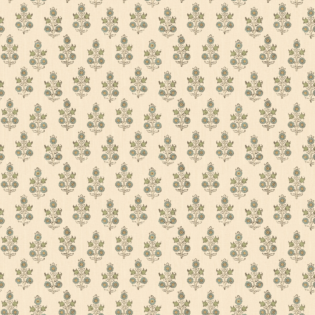 BW45117-2 POPPY SPRIG AQUA G P & J BAKER Wallpaper