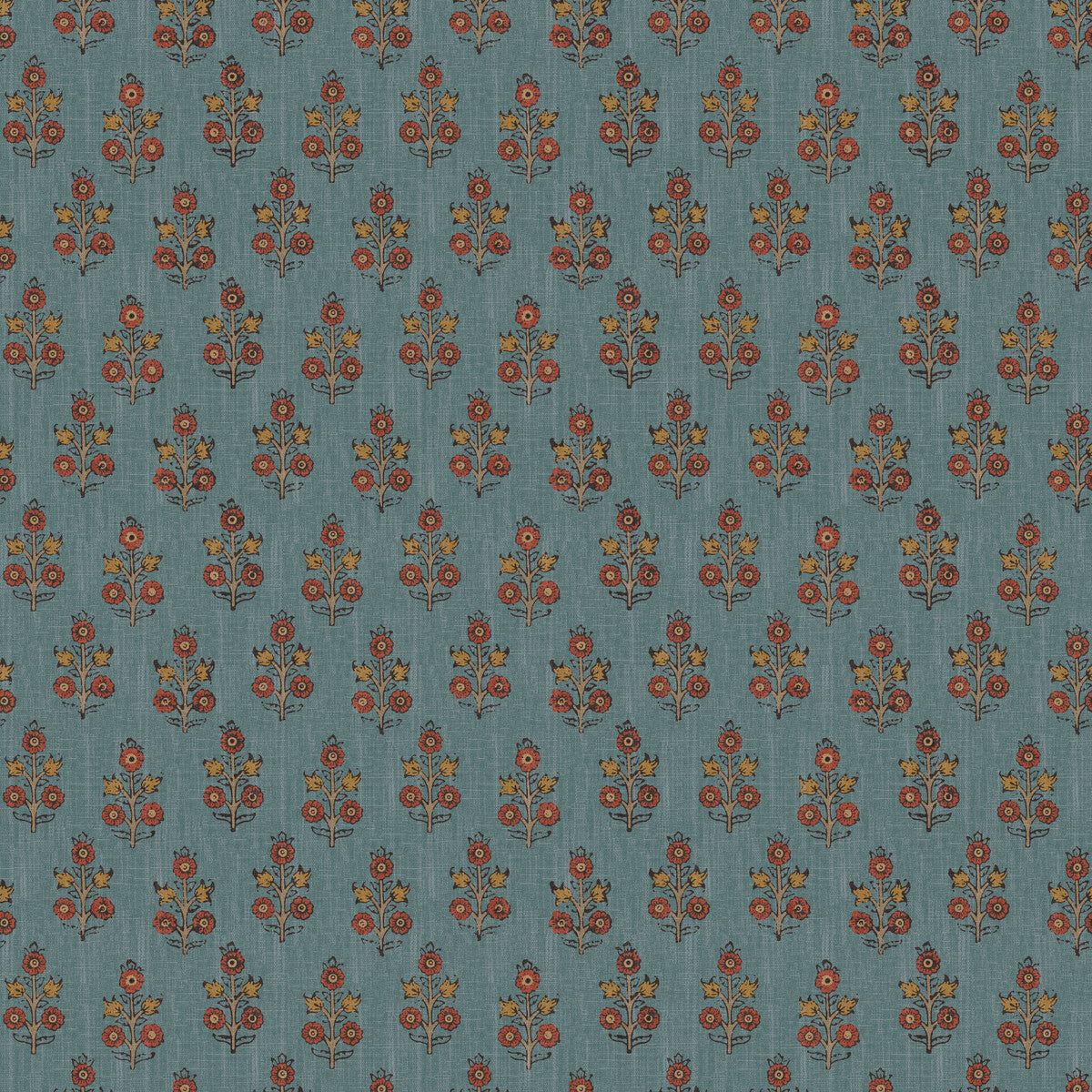 BW45117-8 POPPY SPRIG DENIM G P & J BAKER Wallpaper