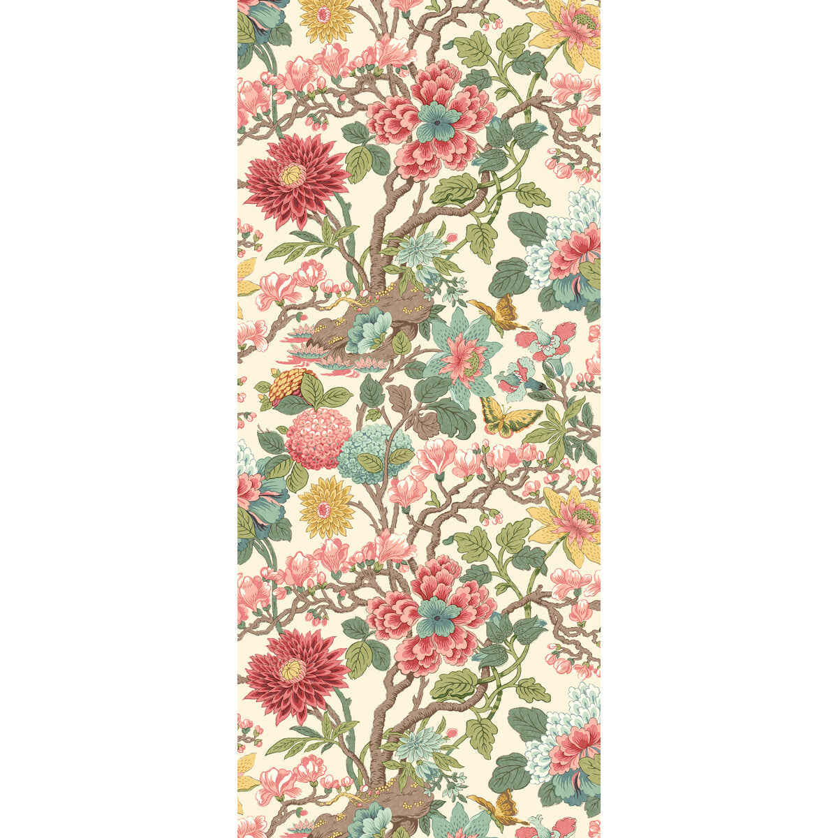 BW45121-6 LITTLE MAGNOLIA ROSE MADDER G P & J BAKER Wallpaper