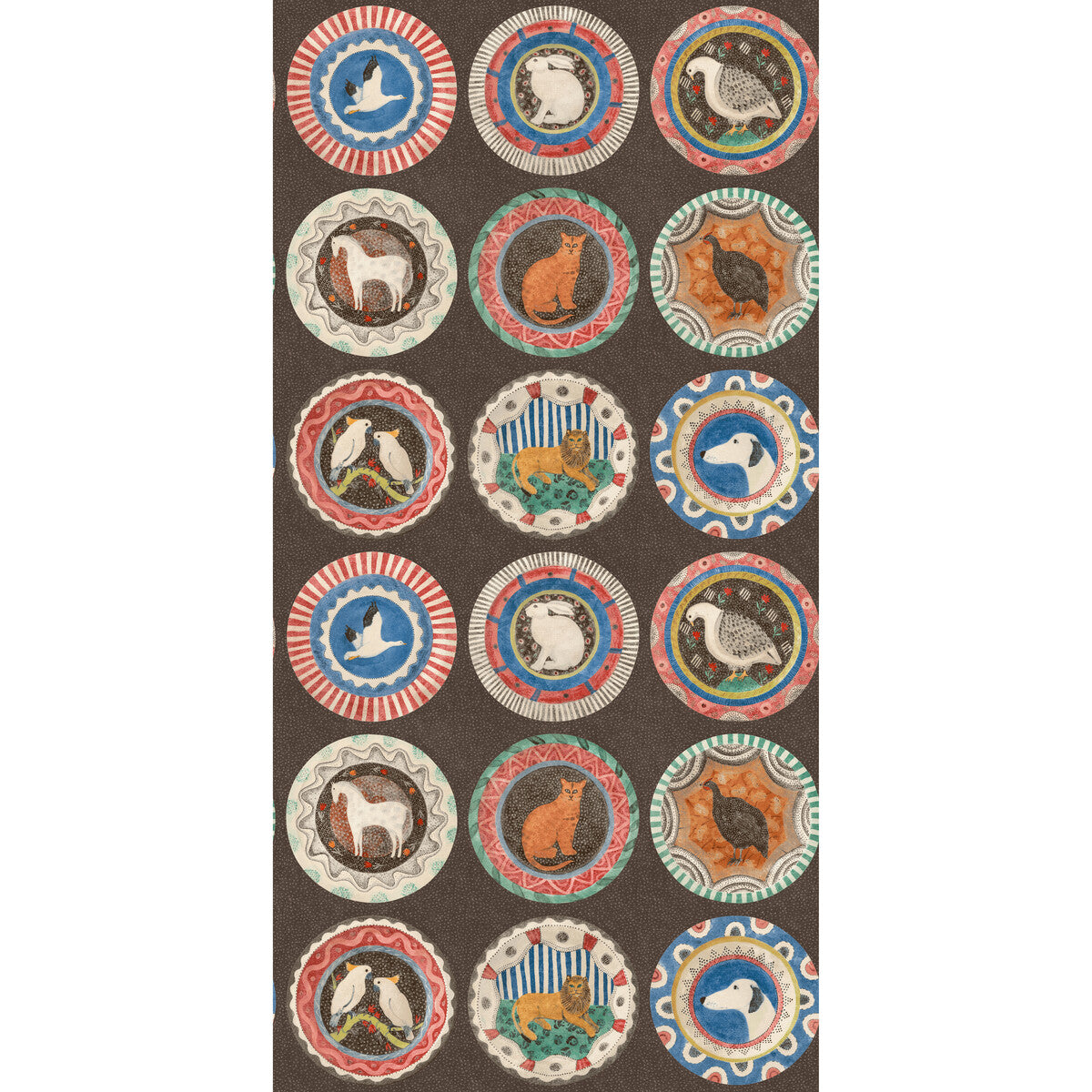 BW45126-2 ROBINA'S DINNER PARTY COCOA G P & J BAKER Wallpaper