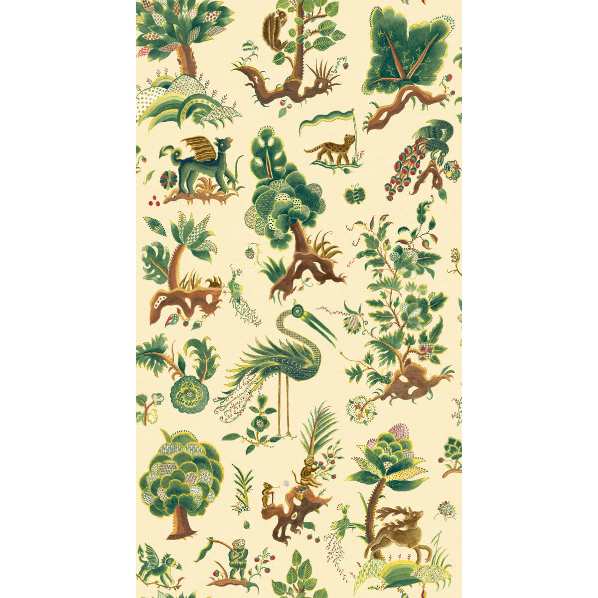 BW45127-1 GERTRUDE DOCUMENT GREEN G P & J BAKER Wallpaper