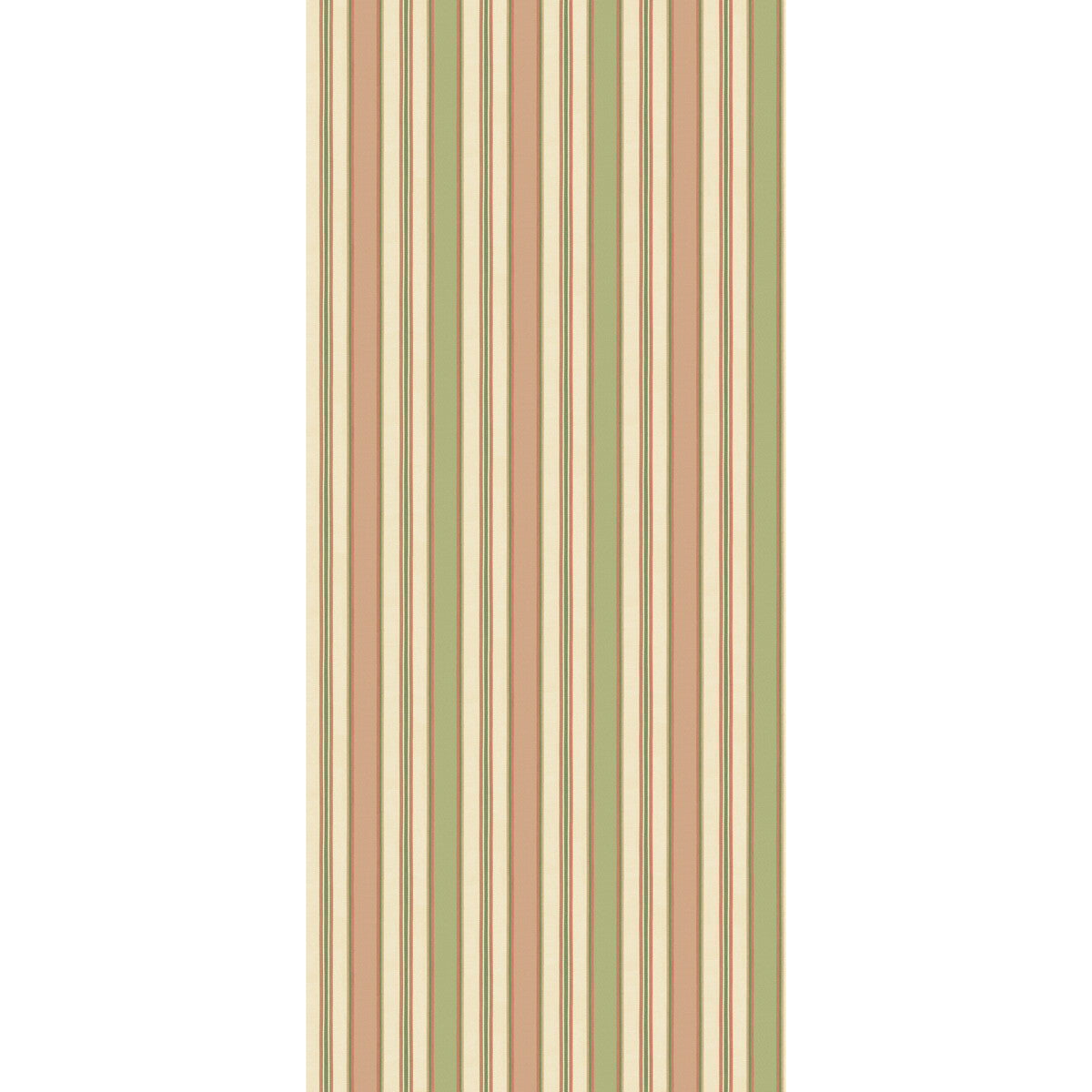 BW45131-6 MELBOURNE STRIPE SOFT RED/GREEN G P & J BAKER Wallpaper
