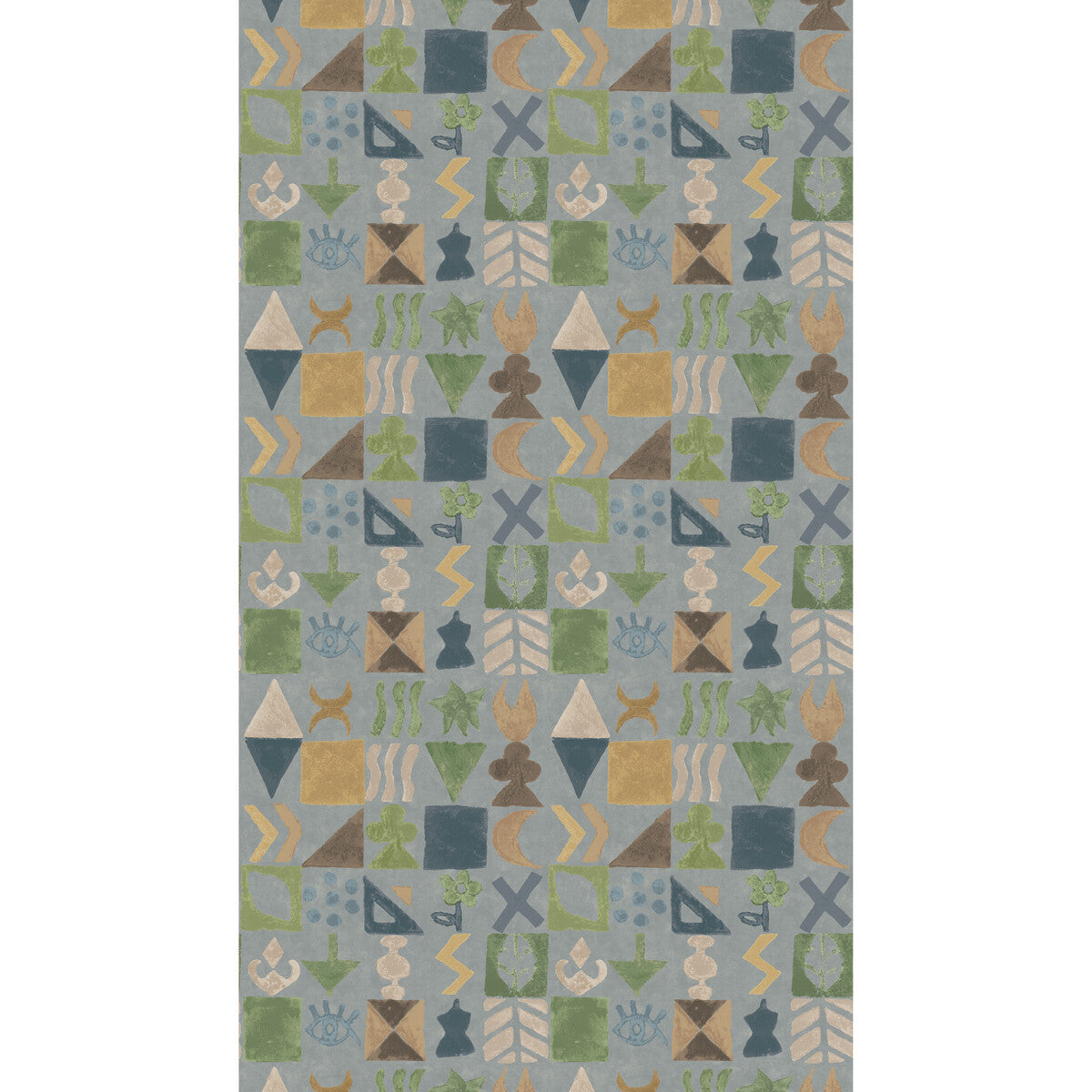 BW45139-6 POTATO PRINT BLUE G P & J BAKER Wallpaper