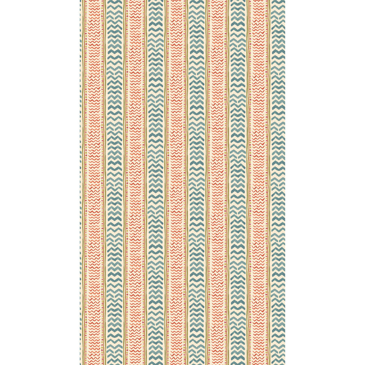BW45140-5 WRIGGLE ROOM TEAL/SPICE G P & J BAKER Wallpaper