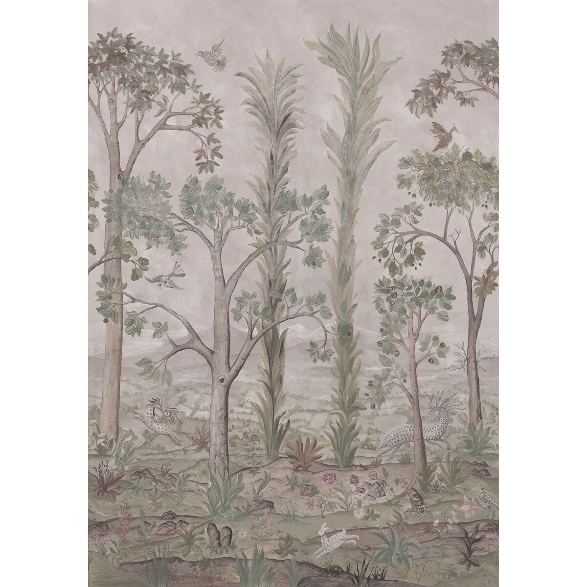 BW45141-1 TALL TREES SOFT GREEN G P & J BAKER Wallpaper