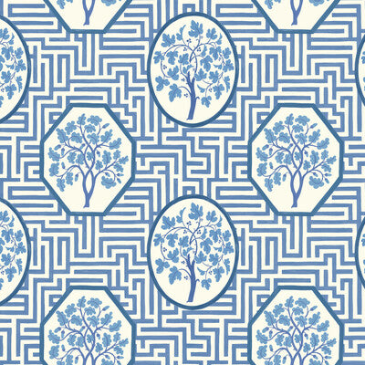 BW45148-2 ROYAL MAZE ROYAL BLUE G P & J BAKER Wallpaper