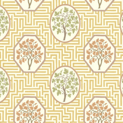 BW45148-4 ROYAL MAZE OCHRE G P & J BAKER Wallpaper