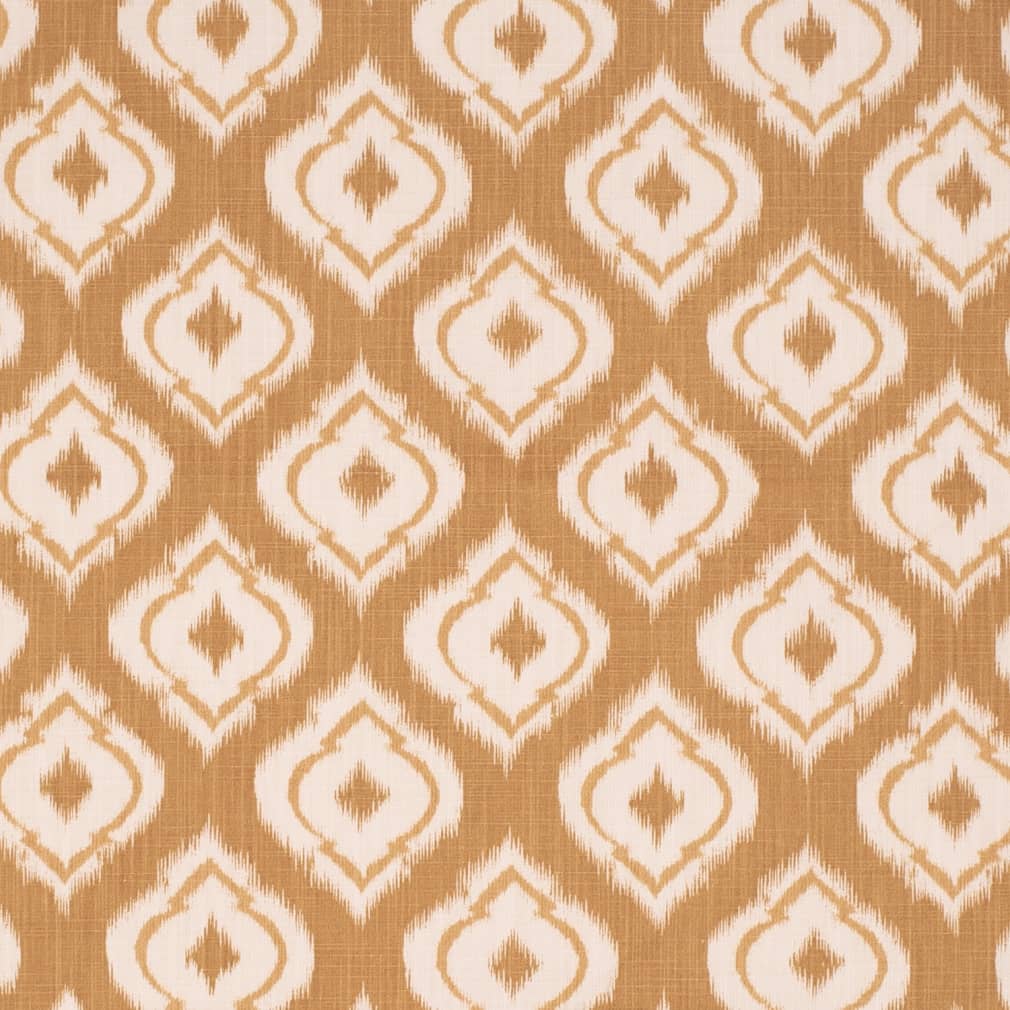 CB600-257 Abstract & Geometric Gold & Yellow Charlotte Fabrics Linen,Prints