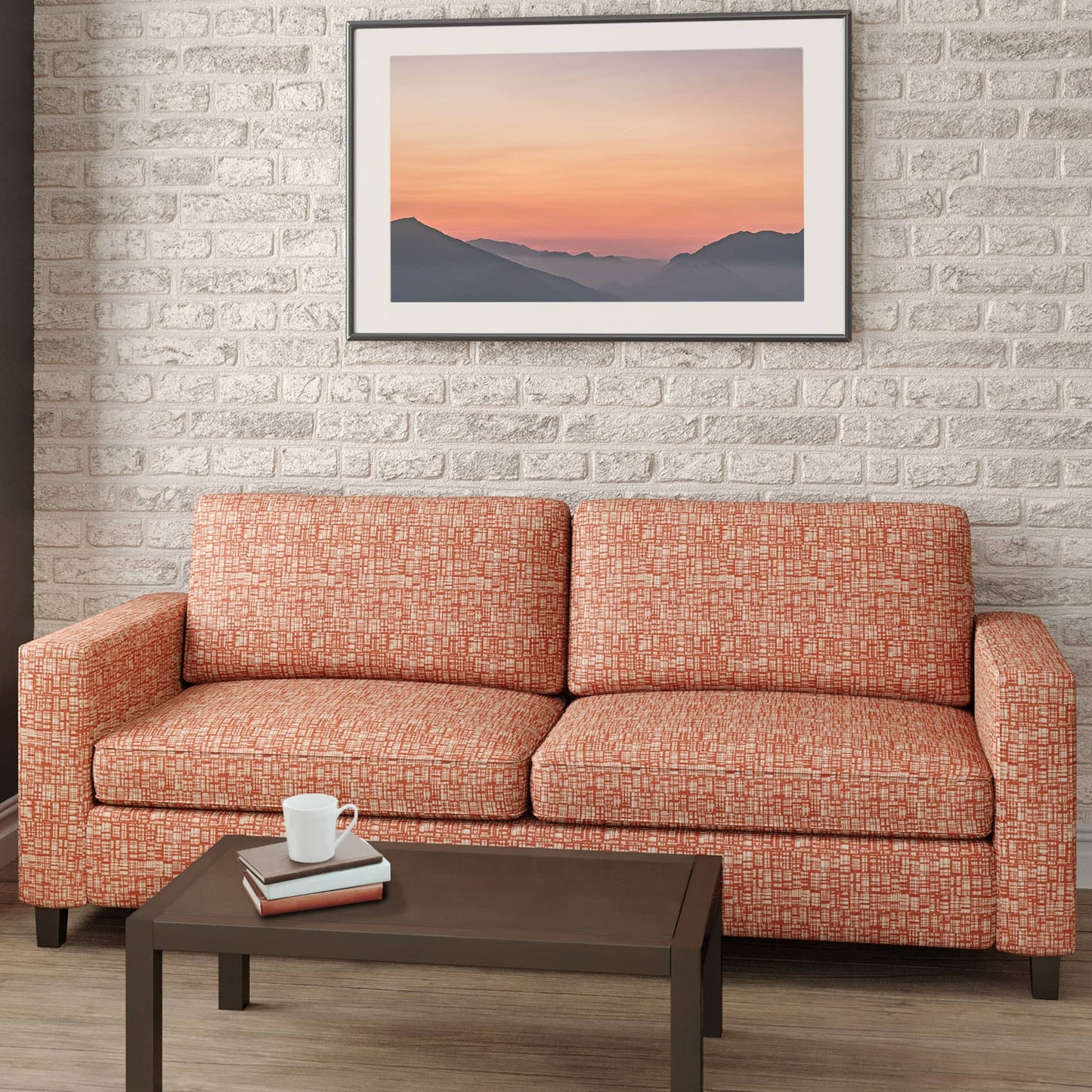 CB700-430 Abstract & Geometric nan Orange & Rust Charlotte Colors