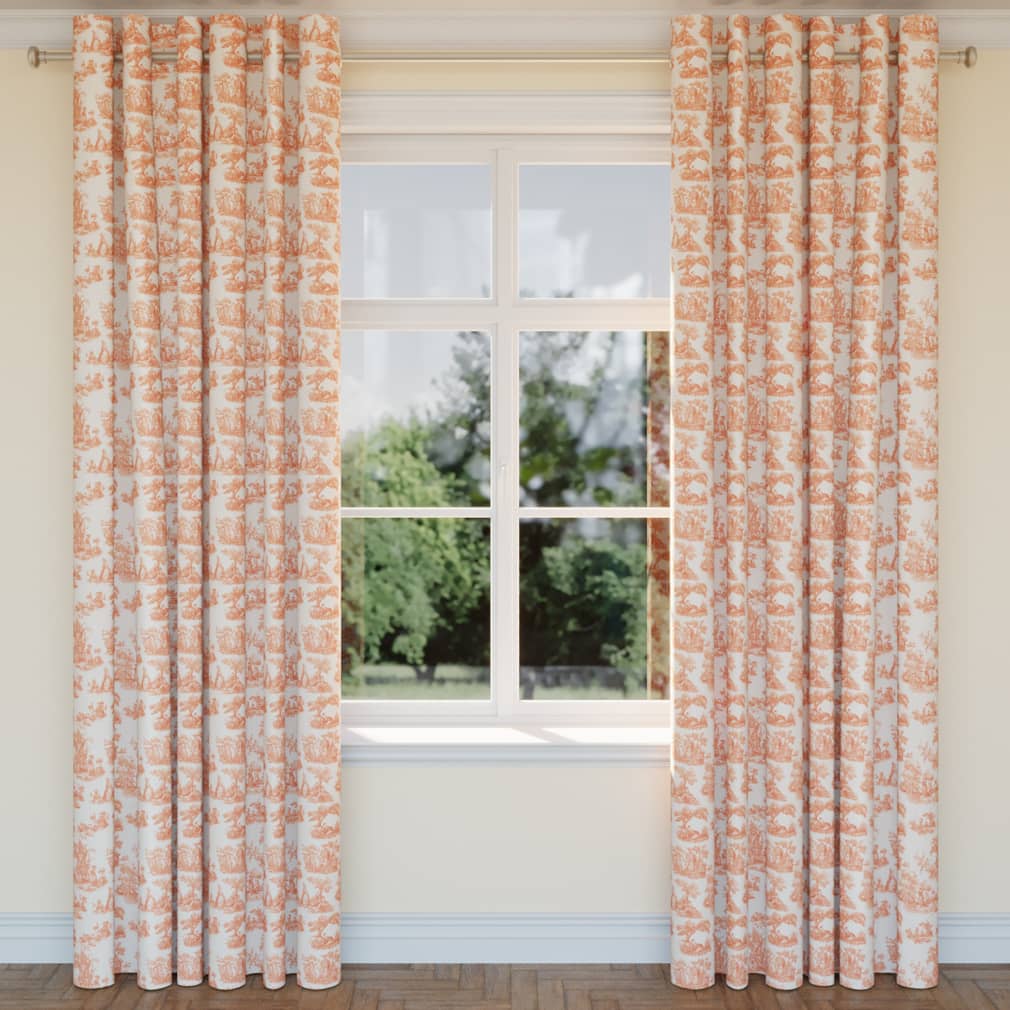 CB700-434 Toile nan Orange & Rust Charlotte Colors
