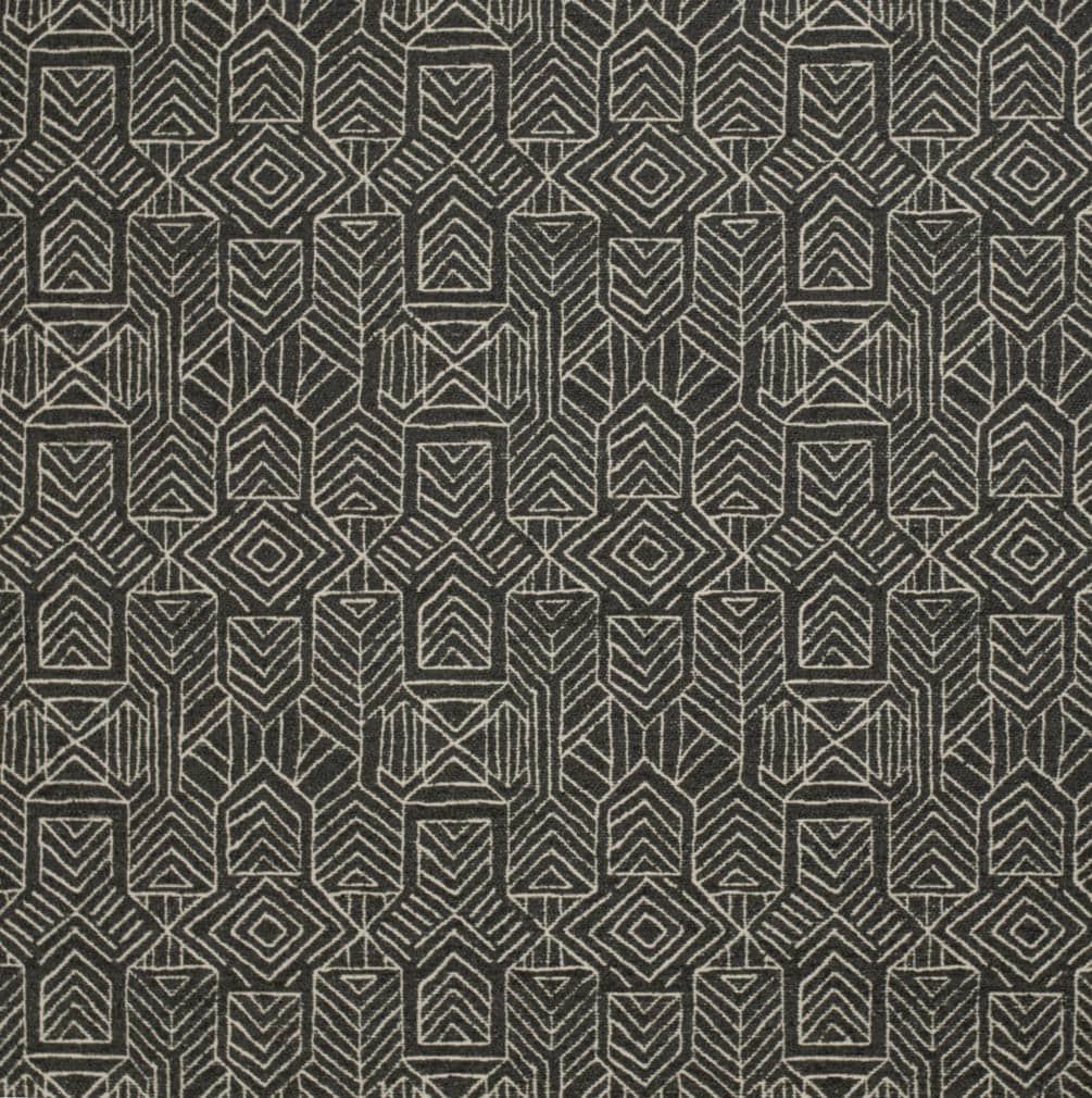 CB700-556 Abstract & Geometric,Global Black Charlotte Fabrics Woven Patterns