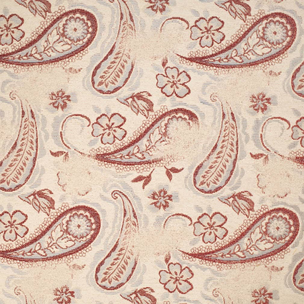 CB700-562 Floral,Paisley Red & Burgundy Charlotte Fabrics Woven Patterns