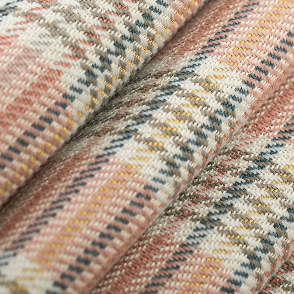 CB700-625 Check & Houndstooth,Plaid nan Coral & Peach,Pink Charlotte Fabrics