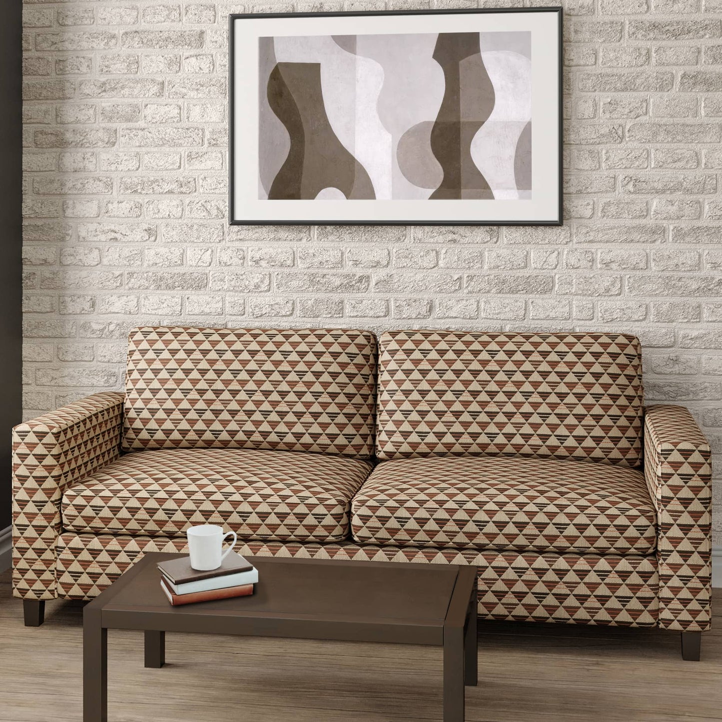 CB800-299 Abstract & Geometric nan Brown Charlotte Colors