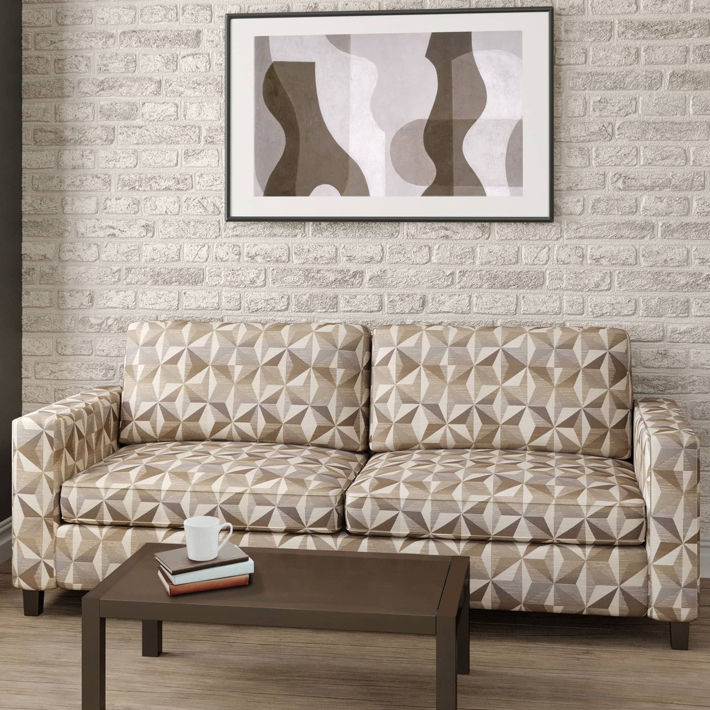CB800-306 Abstract & Geometric nan Brown Charlotte Colors