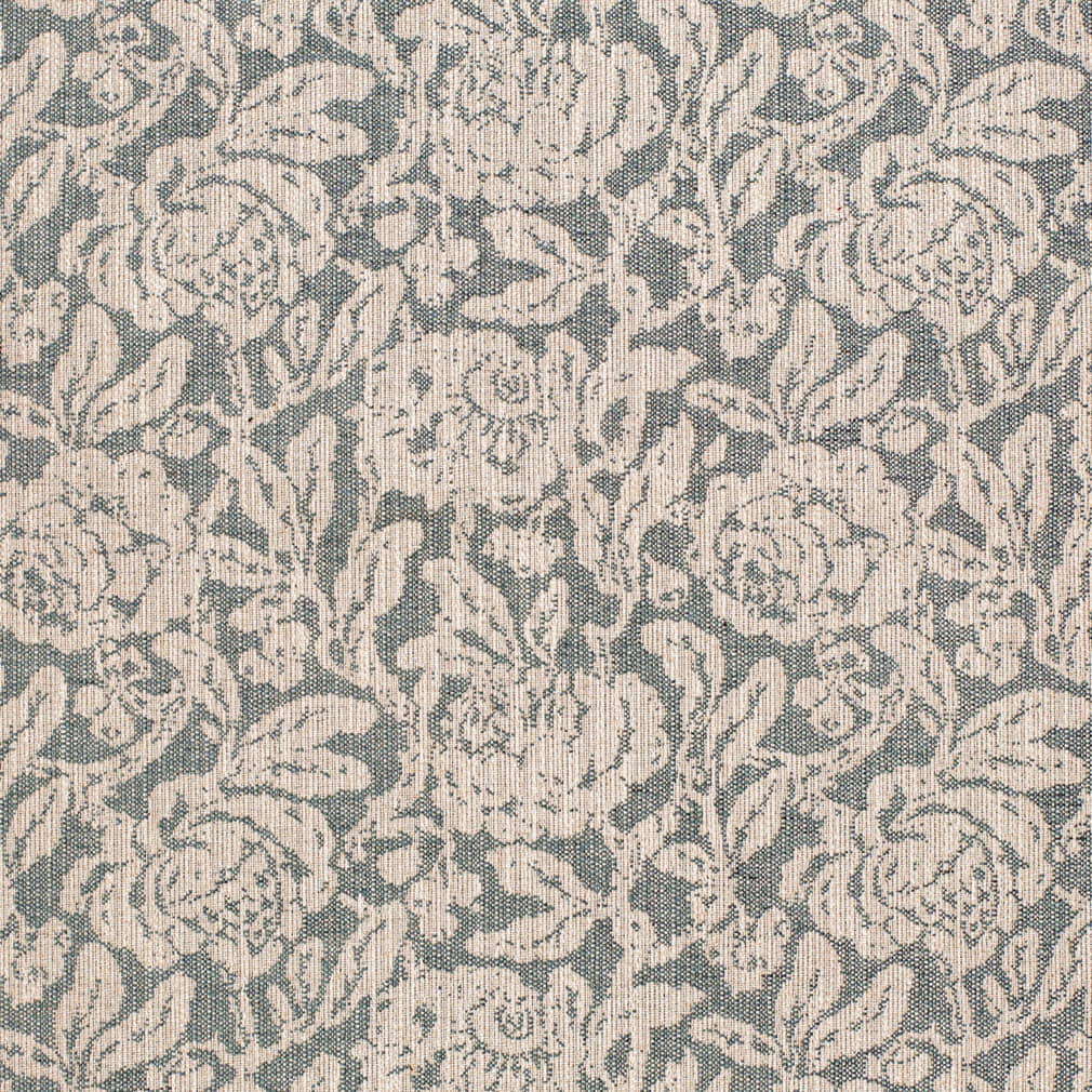 CB800-474 Floral Aqua & Teal Charlotte Fabrics Woven Patterns