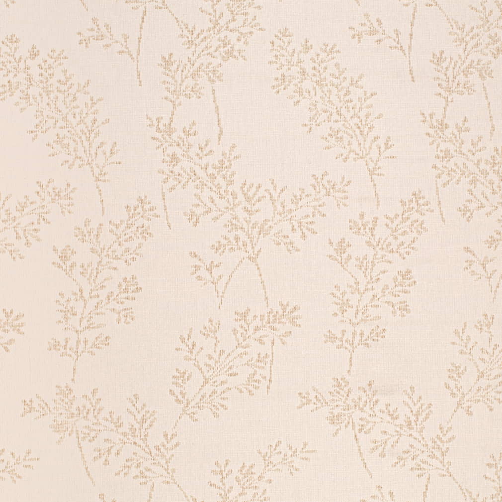 CB800-488 Leaves Beige & Taupe Charlotte Fabrics Woven Patterns