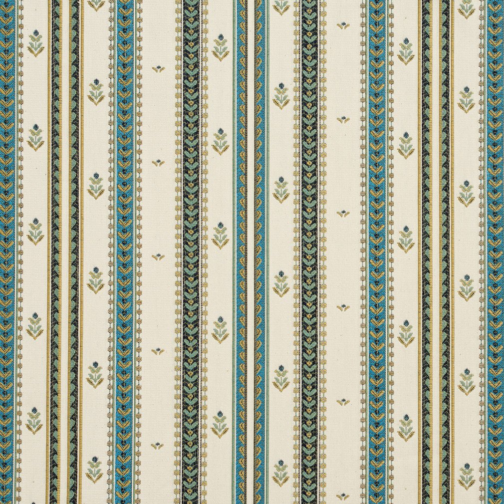 CB800-79 Stripe Aqua & Teal,Green Charlotte Fabrics Woven Patterns