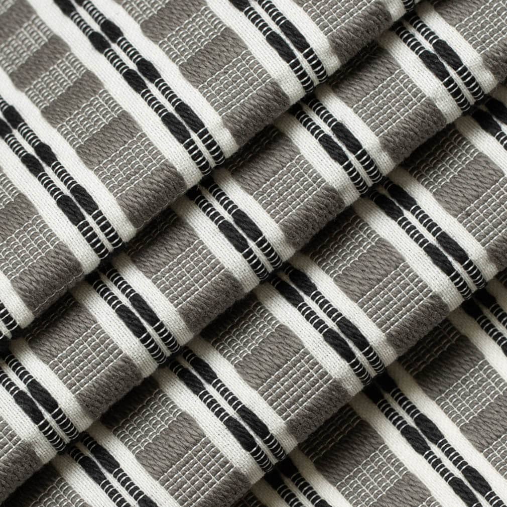 CB900-117 Stripe nan Black,Grey & Silver Charlotte Colors