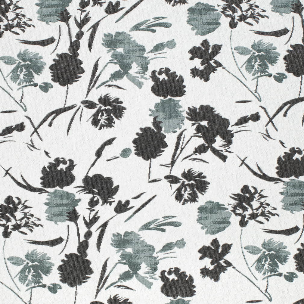 CB900-160 Abstract & Geometric,Floral Aqua & Teal Charlotte Fabrics Woven Patterns