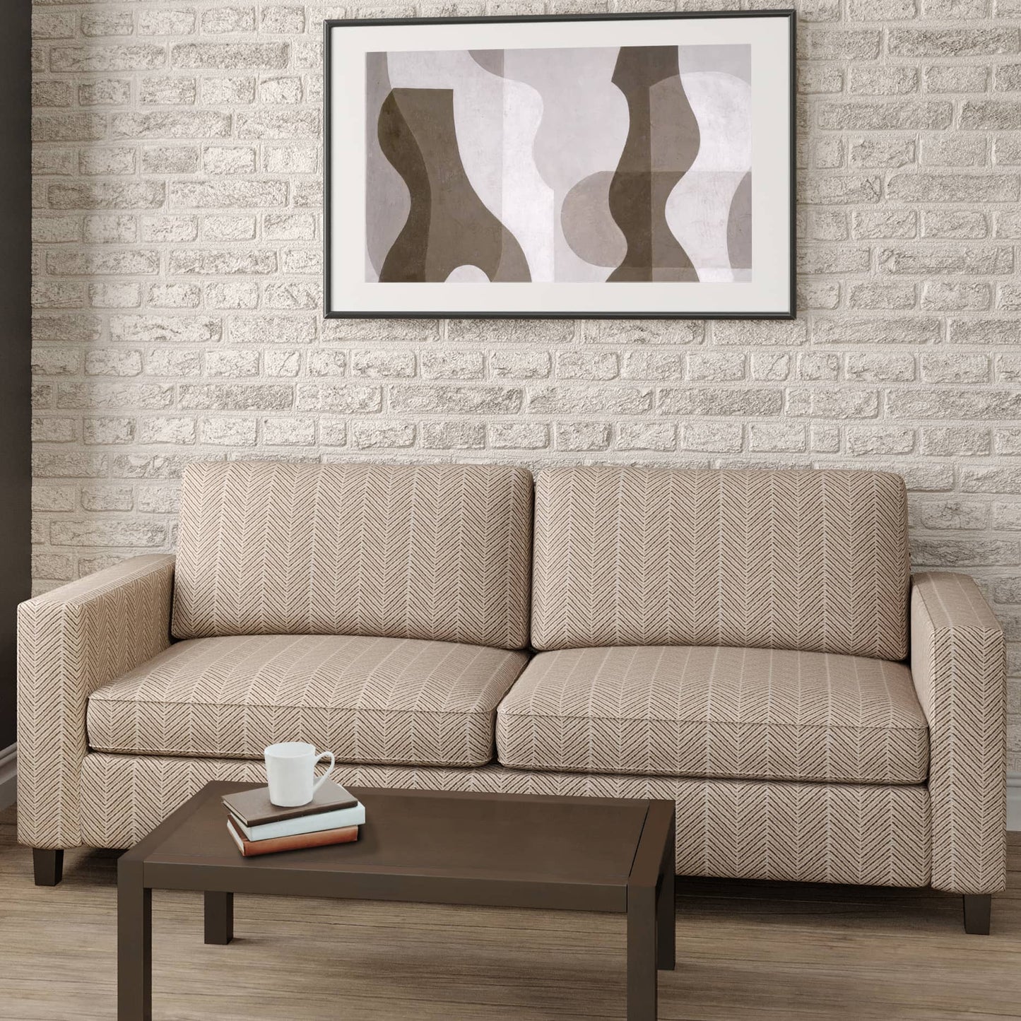 CB900-61 Abstract & Geometric,Herringbone & Chevron nan Brown Charlotte Colors