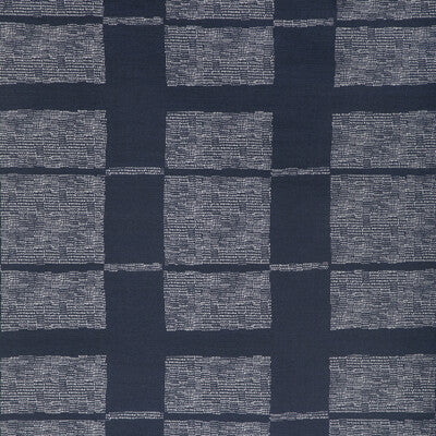 CCF-2337-1650 REED DARK NAVY/OYSTER CAROLINE CECIL TEXTILES Fabrics Drapery Upholstery
