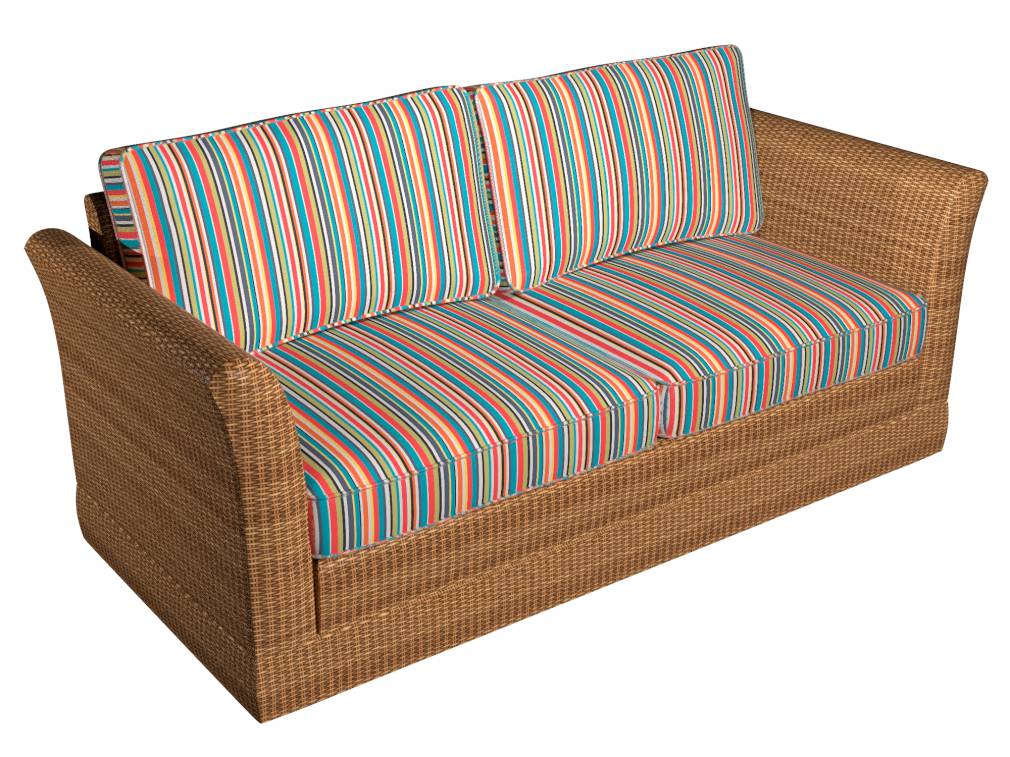 D1422 Stripe Fiesta Stripe Blue,Red & Burgundy Charlotte Fabrics