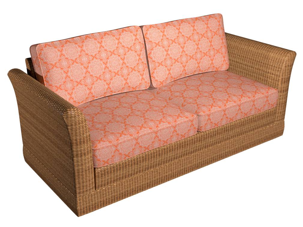 D1435 Abstract & Geometric,Global Tangerine Mandala Orange & Rust Charlotte Fabrics