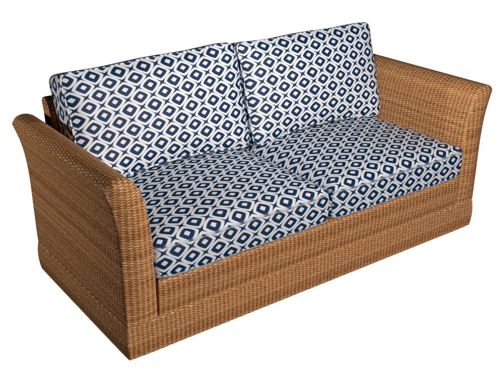 D1458 Abstract & Geometric Indigo Mayan Blue Charlotte Fabrics