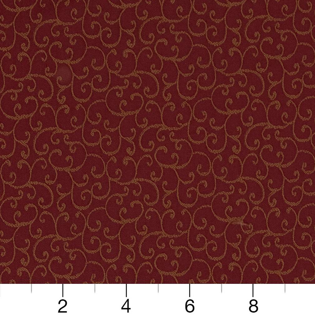 D1563 Small Scale Merlot Vine Red & Burgundy Charlotte Fabrics
