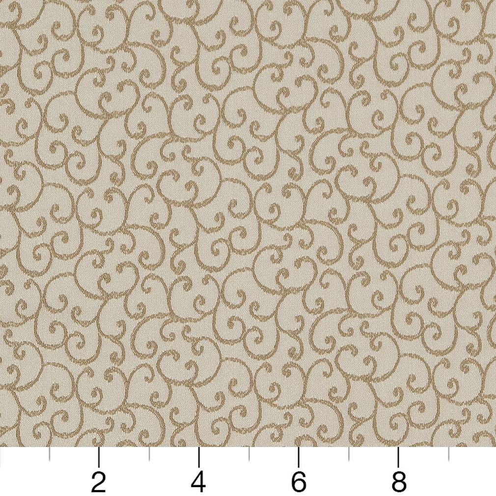 D1564 Small Scale Champagne Vine Beige & Taupe Charlotte Fabrics