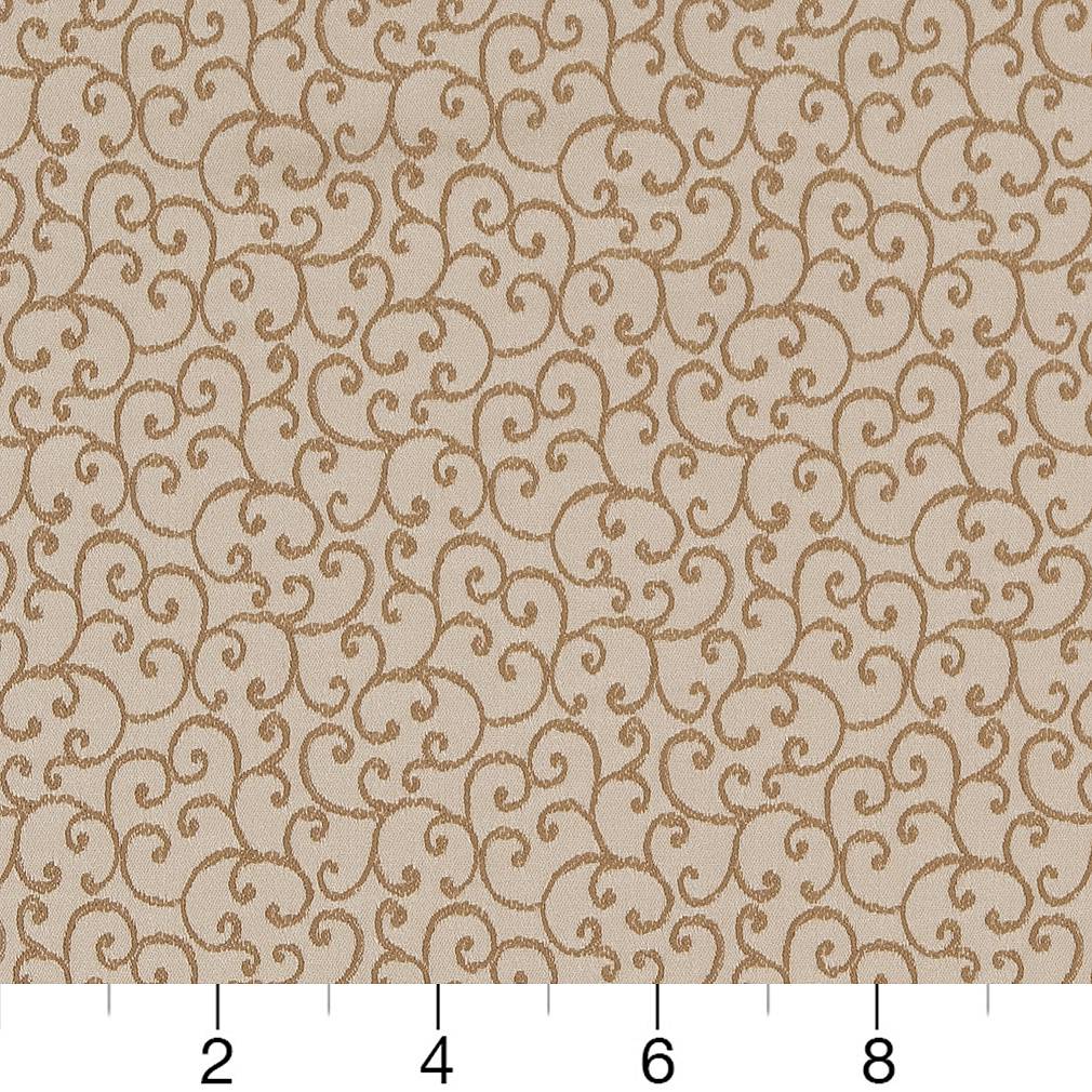 D1567 Small Scale Parchment Vine Beige & Taupe Charlotte Fabrics