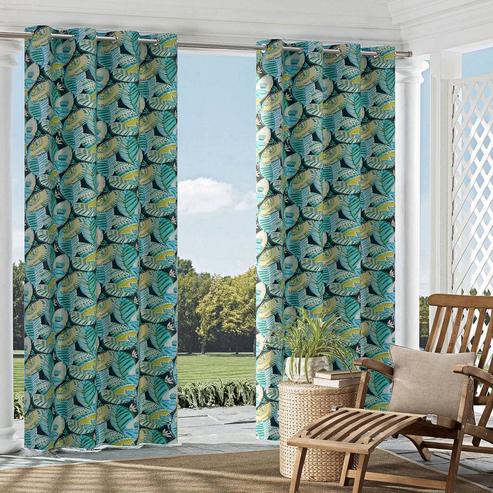 D1661 Abstract & Geometric,Leaves,Tropical & Botanical Cancun Aqua & Teal Charlotte Fabrics
