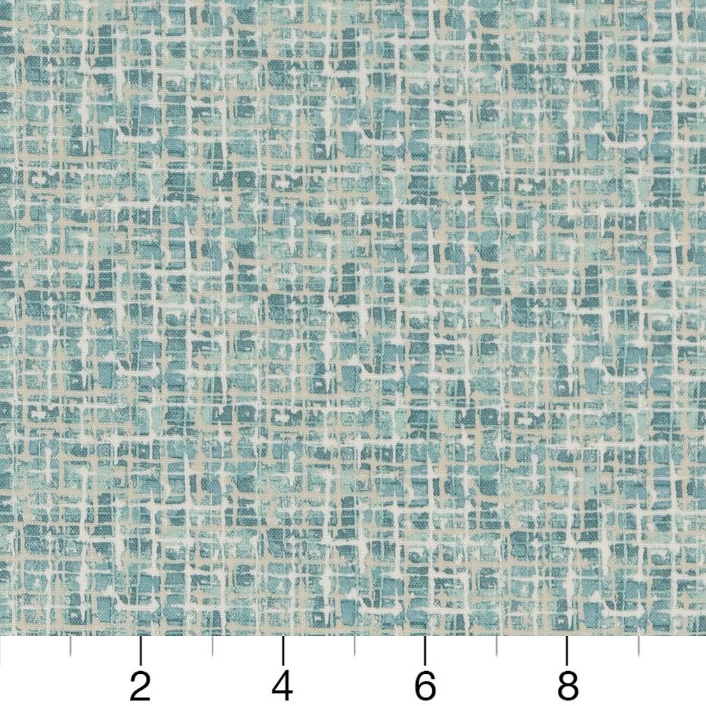 D1669 Abstract & Geometric,Small Scale Lagoon Aqua & Teal Charlotte Fabrics