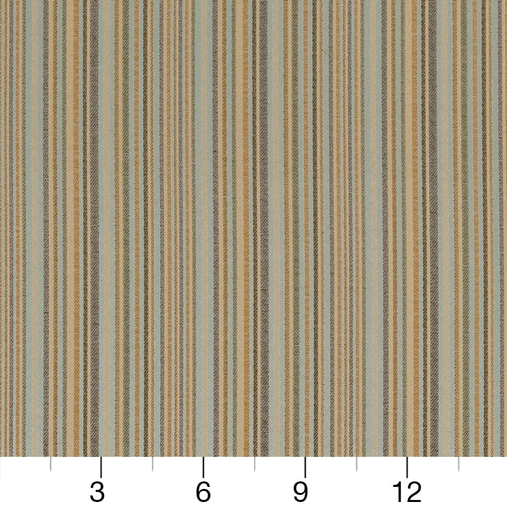 D1818 Stripe Spring Camille Aqua & Teal Charlotte Fabrics
