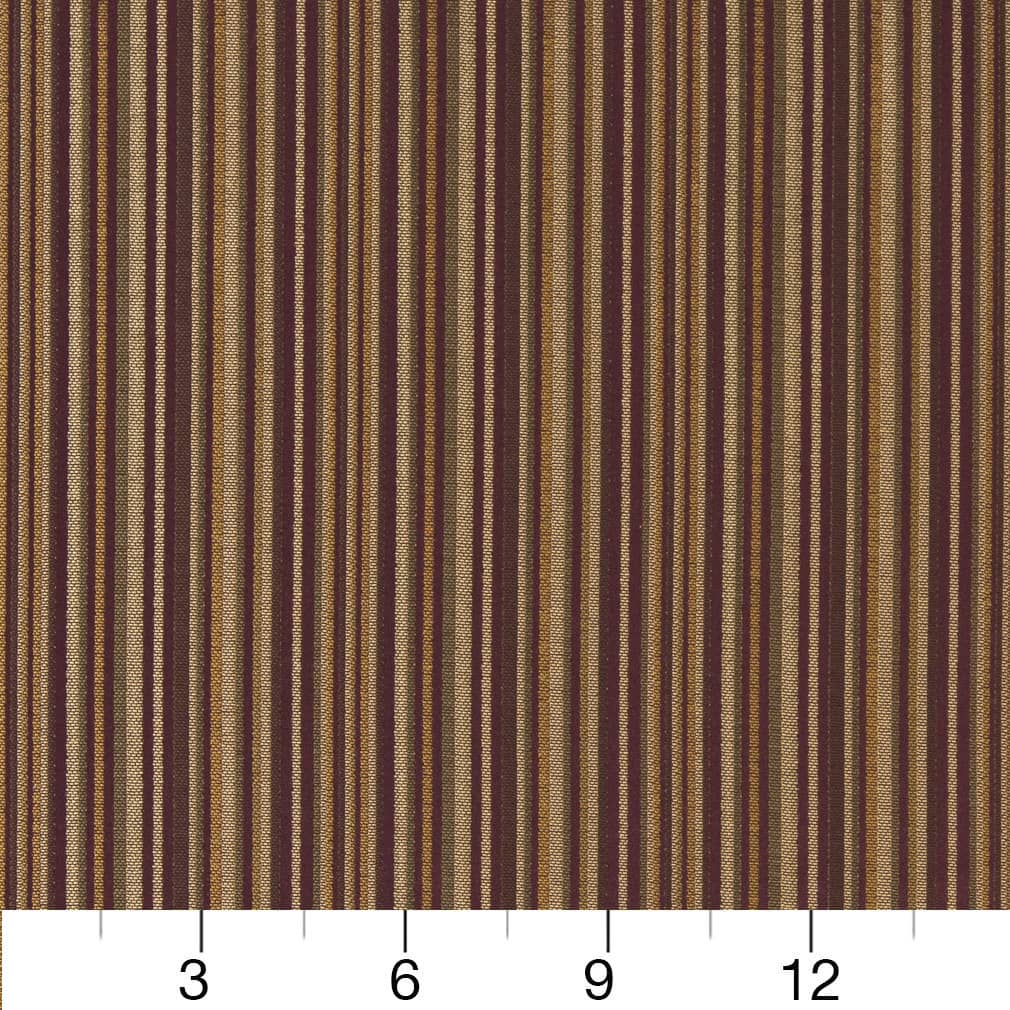 D1819 Stripe Aubergine Camille Purple Charlotte Fabrics