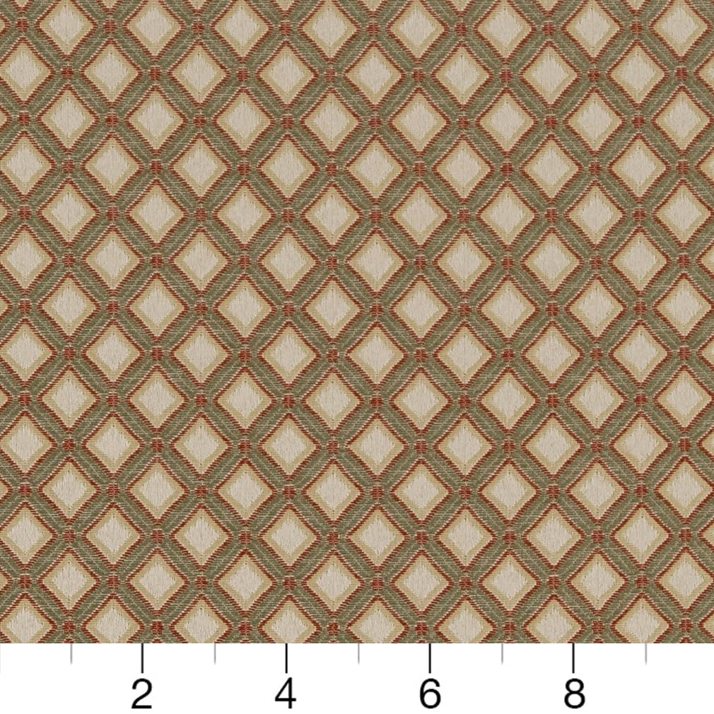 D1823 Diamonds,Small Scale Garden Estelle Green Charlotte Fabrics