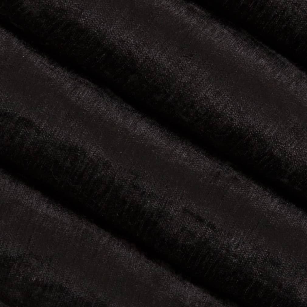 D1929 Plain & Solid Raven Black Charlotte Fabrics